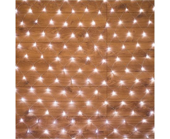 Гирлянда Neon-Night сеть 1,5x1,5 м, прозрачный пвх, 96 led белый 215-105 