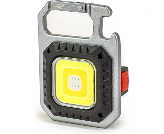 Фонарь-мультитул ЯРКИЙ ЛУЧ KM-130 Муравей COB-брелок max670лм +red, акк.400mAh 4606400106685 