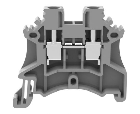Клемма на дин-рейку DEGSON 4 кв.мм, винтовая, серая, 100 штук DC4-01P-11-00Z(H) 