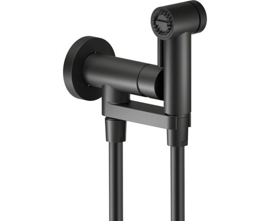 Комплект для гигиенического душа Nobili встроенный смеситель, гигиеническая лейка, шланг, матовый черный av00600bm 00000099935 