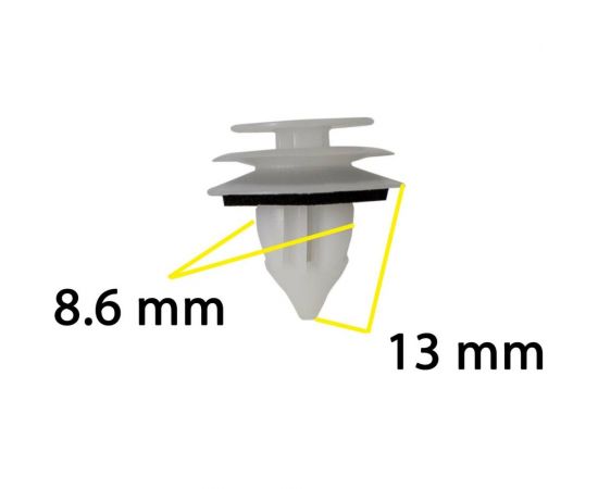 Автокрепеж для Mazda 10 шт GJ6R68ABX КрепАвто 1705 