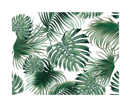 Бумажные бесшовные фотообои Verol Тропические листья 70-БФО_04786 
