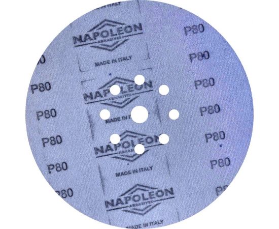 Шлифовальный круг на липучке Giraffe-2 225 мм, 9 отв., Р80 ABRAFORM AF-G2-80 – изображение 2