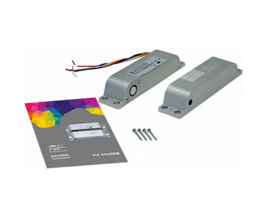 Ригельный электромагнитный замок для всех типов дверей FOX, накладной. усилие на сдвиг 1200кг. встроенная плата задержки с регулировкой открытия от 0,5 сек до 25 сек. встроенный датчик положения двери. индикация открытия закрытия. FX-M100B – изображение 2