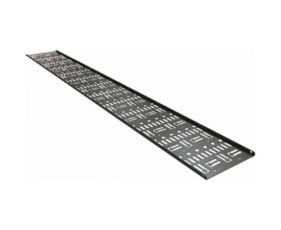 Перфорированный вертикальный кабельный организатор-лоток Hyperline CDV-150x9-42U-RAL9005 150 443440 – изображение 2