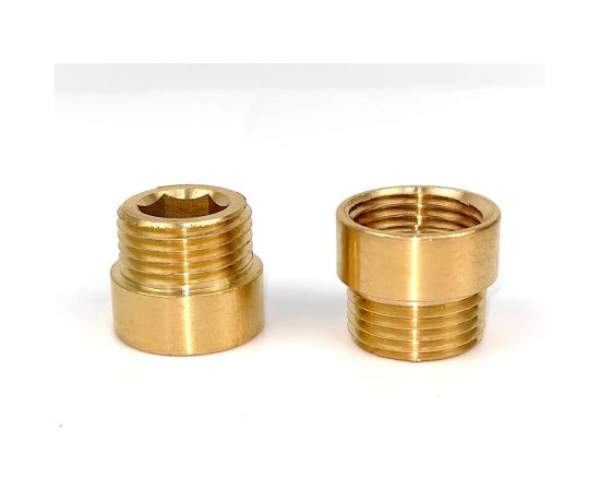 Гайка удлинительная HG S12 НР/ВР 1/2x10 мм, 2 шт 1649816 – изображение 2