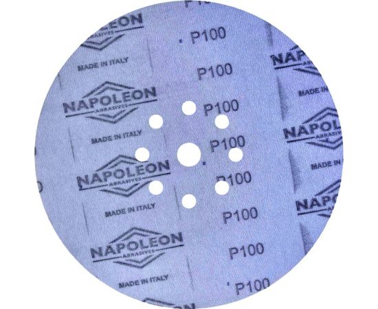 Шлифовальный круг на липучке Giraffe-2 225 мм, 9 отв., Р100 ABRAFORM AF-G2-100 – изображение 2