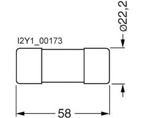 Цилиндрическая плавкая вставка Siemens GG Без индикатора 22x58 ММ, 500В, 80А 3NW62241 – изображение 2