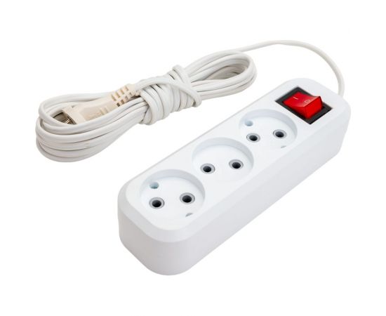 Сетевой удлинитель ПЕРЕСВЕТ+ Р/С-3 с переключателем шнур ШВВП 2*0,75 -5м 4620003920271 – изображение 2