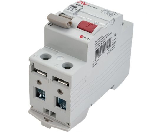 Устройство защитного отключения EKF DV 2P 63А/ 30мА AC AVERES SQrccb-2-63-30-ac-av – изображение 2