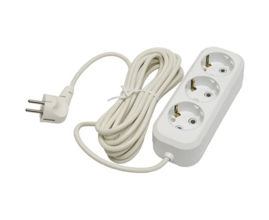 Удлинитель STEKKER 3 гнезда, с заземлением, 3x0,75, 5м, серия Home HM01-31-05, Ухз-10 39215 – изображение 2
