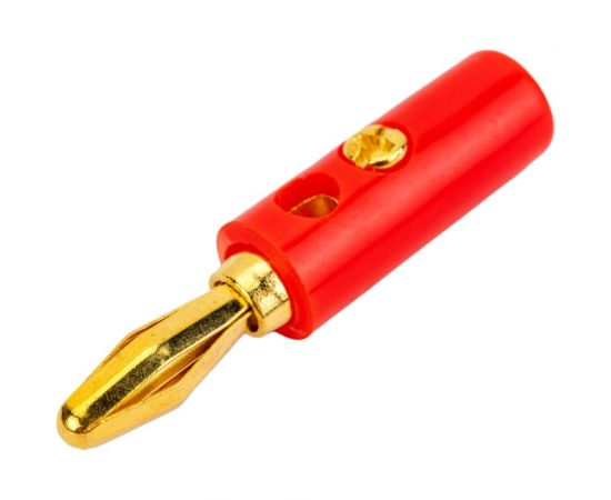 Штекер Banana Pro Legend красный, 4 мм, винтовой PL2456 – изображение 2