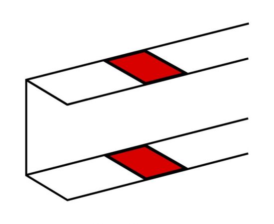 Накладка на стык профиля Legrand для односекционных кабель-каналов DLP белый 010692 – изображение 2