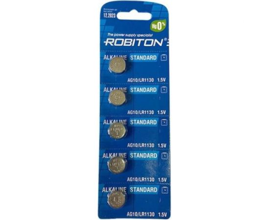 Элемент питания ROBITON STANDARD R-AG3-0- 0 проц. Hg AG3 LR41 392 192 16950 – изображение 3