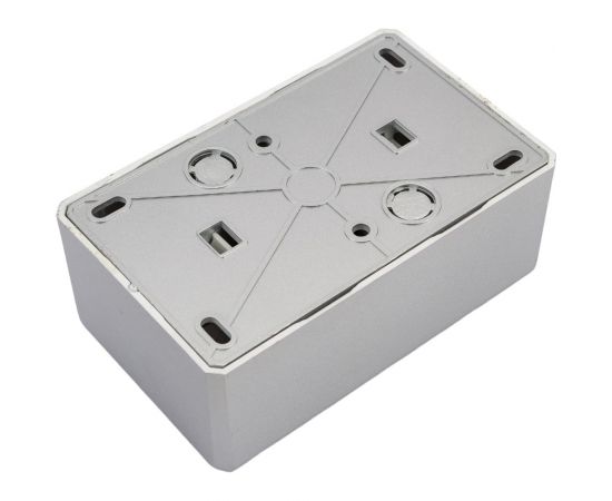 Розетка Vesta Electric vesta-electric mega silver двойная с заземлением FRZ00010222SRM – изображение 3