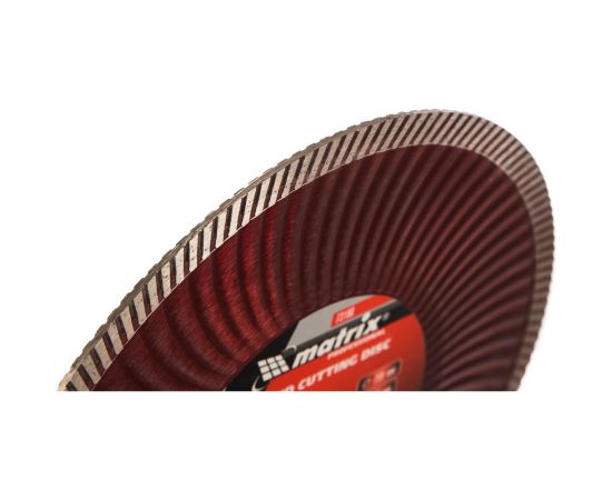 Диск алмазный отрезной Turbo Extra (230х22.2 мм) для угловых шлифмашин Matrix 73198 – изображение 3