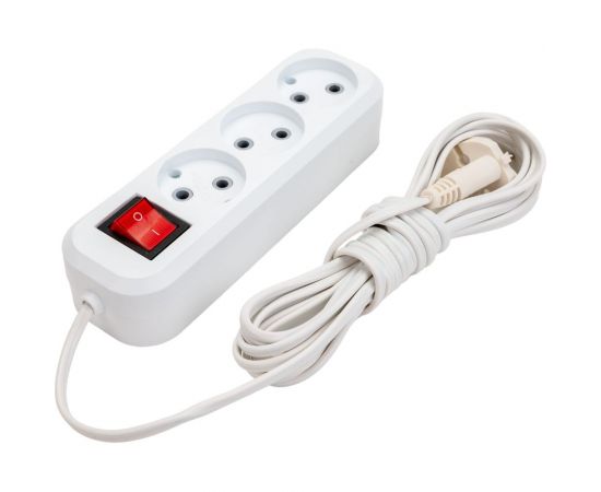 Сетевой удлинитель ПЕРЕСВЕТ+ Р/С-3 с переключателем шнур ШВВП 2*0,75 -5м 4620003920271 – изображение 3