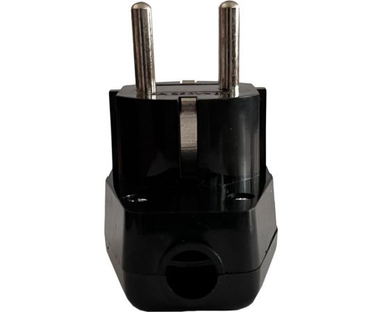 Угловая вилка DORI с выключателем, с заземлением, черная 16696 – изображение 3