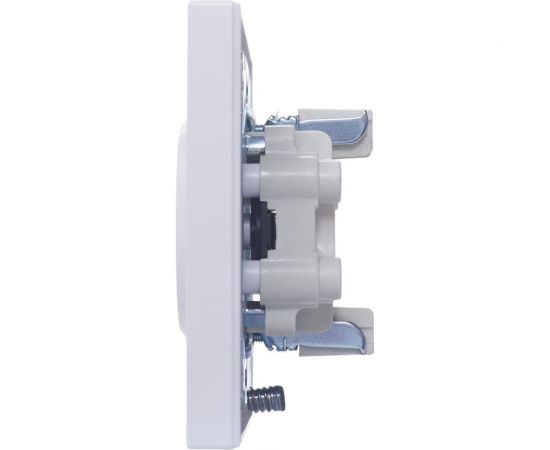 Двойная розетка Lezard VESNA без заземления, ПБТ, белая 742-0200-128B – изображение 3