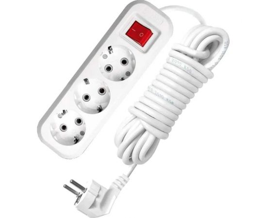 Удлинитель UNIVersal s-303а пвс 3/1,5 3гн. с заземлением, с выключателем, длина 5м (еврослот) 1727 – изображение 3