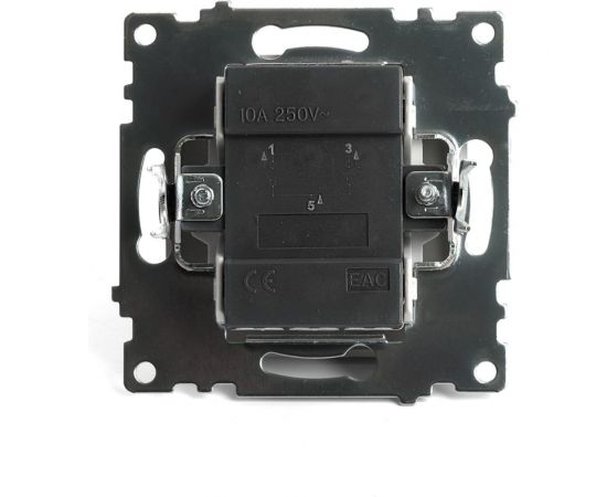 2-клавишный механизм выключателя STEKKER 250в, 10а, серия катрин, золото, gls10-7104-08, 49216 – изображение 4