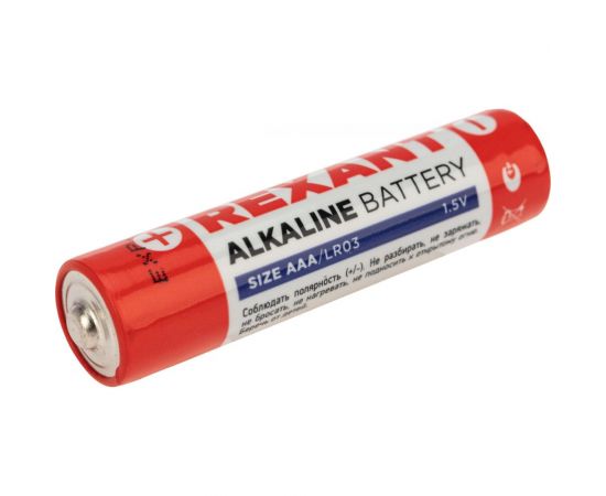 Алкалиновая батарейка REXANT AAA/LR03 1,5 V 30-1011 – изображение 4