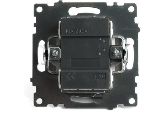 Механизм 1-клавишного выключателя c индикатором STEKKER 250в, 10а, серия катрин, золото, gls10-7101-08, 49215 – изображение 4