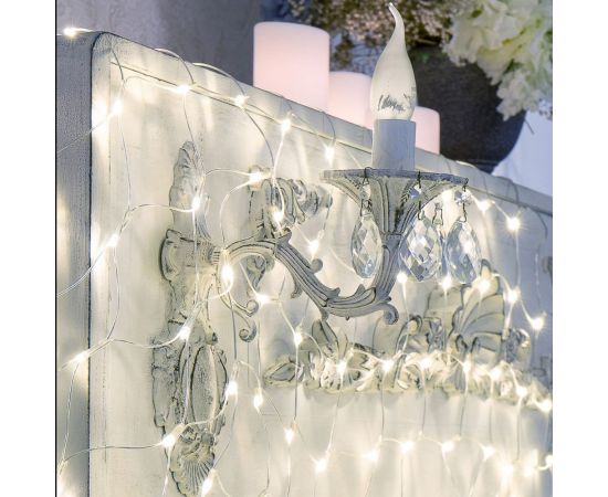 Гирлянда Neon-Night сеть 1,5x1,5 м, прозрачный пвх, 96 led белый 215-105 – изображение 4
