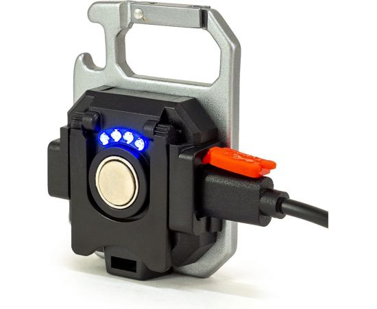 Фонарь-мультитул ЯРКИЙ ЛУЧ KM-130 Муравей COB-брелок max670лм +red, акк.400mAh 4606400106685 – изображение 5