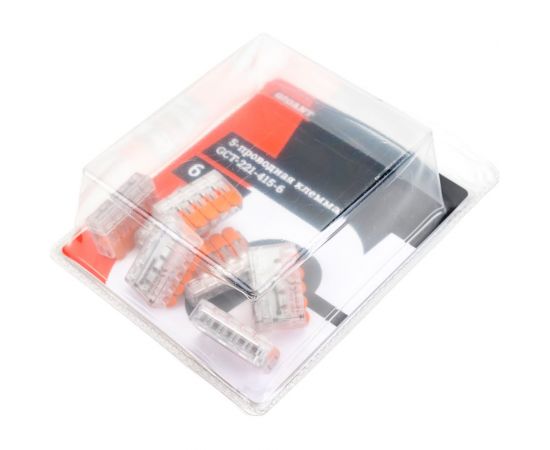 Пятипроводная клемма Gigant 6 шт/уп GCT-221-415-6 – изображение 5