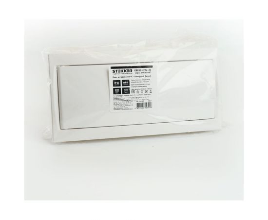 Встраиваемый бокс STEKKER EBX50-2/12-20 12 модулей, белый, пластик, серия Standart 49637 – изображение 6