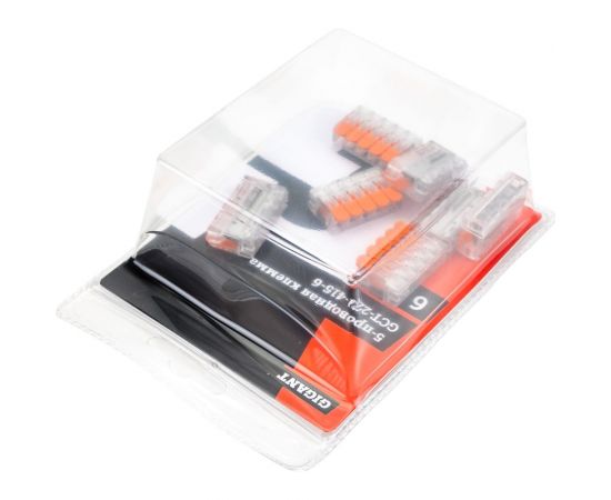 Пятипроводная клемма Gigant 6 шт/уп GCT-221-415-6 – изображение 6