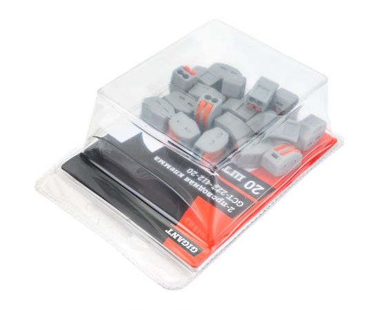 Двухпроводная клемма Gigant 20 шт/уп GCT-222-412-20 – изображение 6