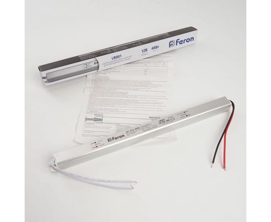 Электронный трансформатор FERON LB001 для светодиодной ленты 48W 12V ультратонкий драйвер 41344 – изображение 10