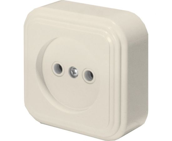 1-местная розетка STEKKER без заземляющего контакта, 250В, 16А, IP20, PST16-20-20 (RA 16-131-БЖ), слоновая кость 49061 