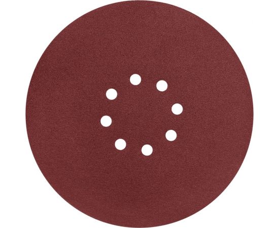Круг абразивный перфорированный под липучку 225 мм, Р80, 5 шт vertextools 120225-80 