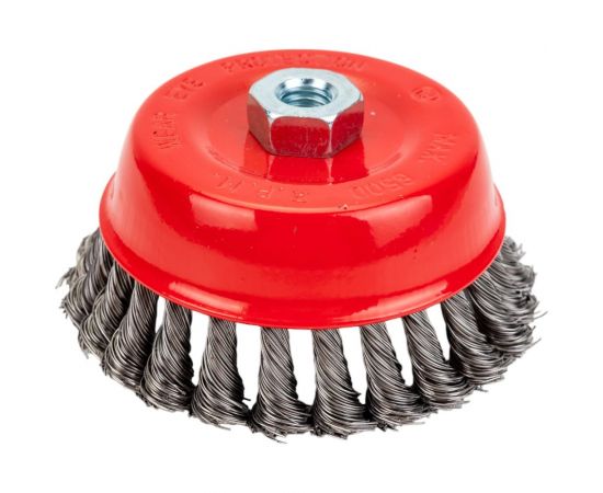 Щетка-крацовка чашечная для УШМ, стальная жгут. проволока, 125 мм, М14 Toolberg 2302053 Лк-00003876 