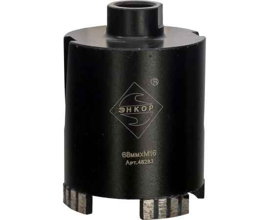 Коронка алмазная ПРОФ 68 мм, М16, SDS-plus Энкор 48283 