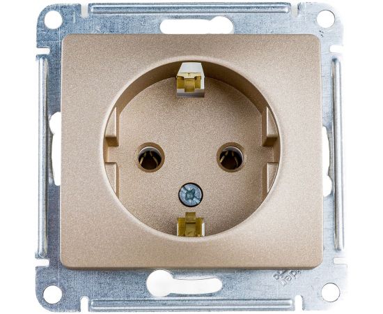 Розетка Schneider Electric GLOSSA с заземлением, 16А, ТИТАН GSL000443 