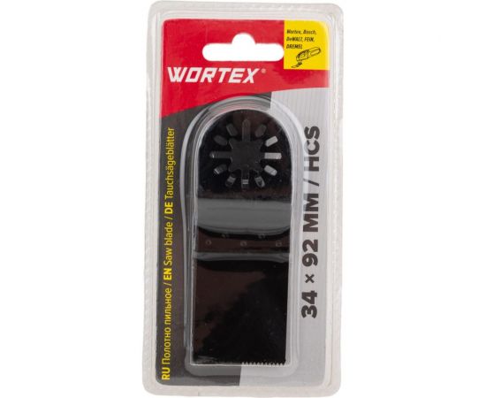 Полотно пильное по дереву/пластику 34x92 мм WORTEX SMS3492W2018 