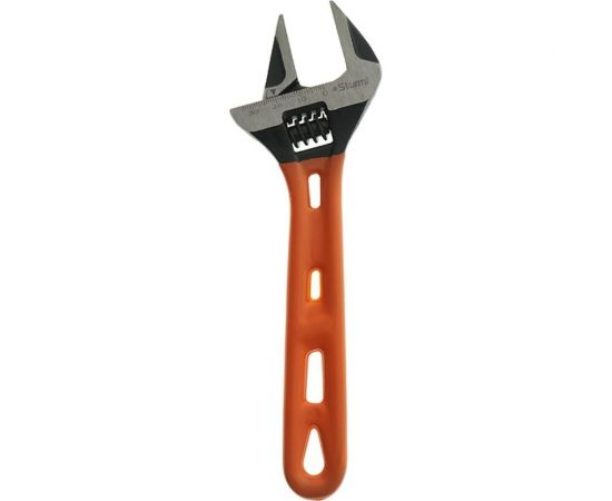 Разводной ключ Sturm 200мм, CrV сталь,увеличенный зев-34мм, 1045-29-200 