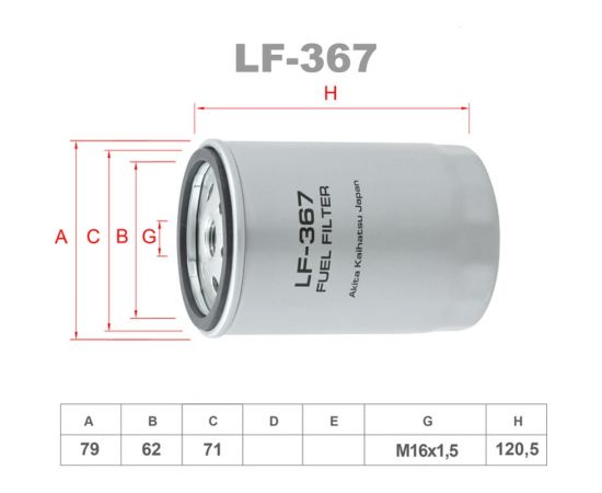 Фильтр топливный LYNXauto LF-367 