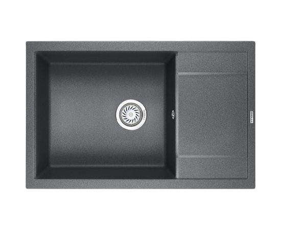 Оборачиваемая кухонная кварцевая мойка GRANULA 780х500 мм, графит GR-7805 