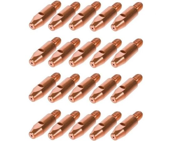 Наконечник токопроводящий 20 шт, CU-E, М6x28 мм, d=1.2 мм для горелок mig/mag энаргит CU-E-M6-28-12-20 