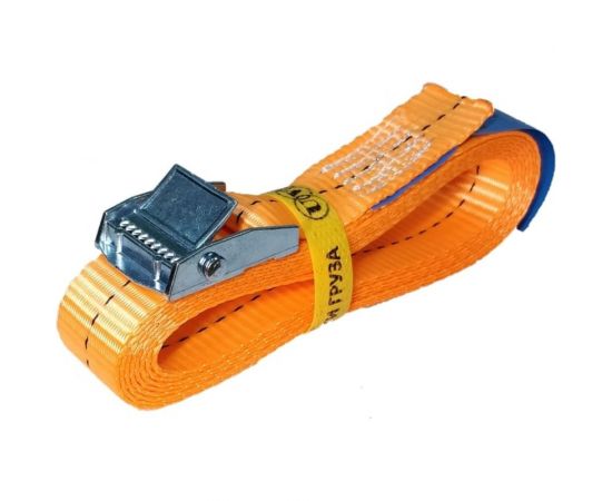 Стяжной ремень с пружинным замком UVE 250 daN, 2,5 м, 25 мм, оранжевый RS-25-250-2,5-orange 