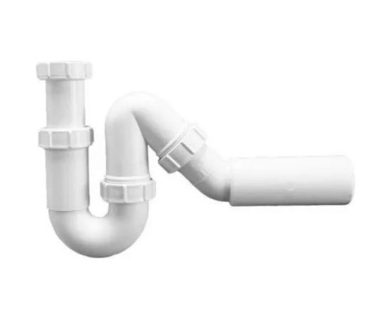 Трубный сифон McAlpine 1 1/2""х40 мм, без выпуска с отводной трубой, D40/50 мм MRSK12-50 