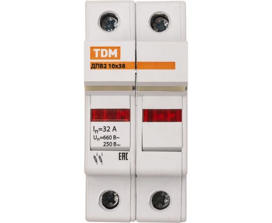 Держатель плавких вставок TDM ДПВ2 10x38 2П SQ0216-0014 – изображение 11