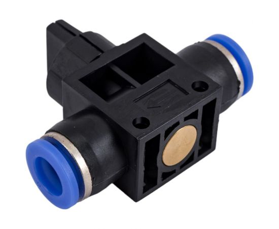 Фитинг с краном 8x8 мм для пластиковых трубок ROCKFORCE RF-SHVFF08-08 – изображение 2