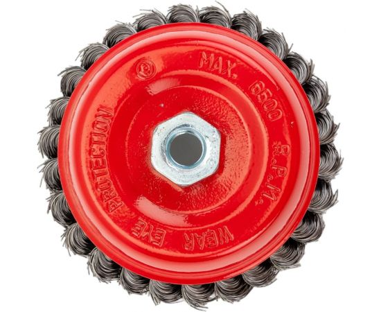 Щетка-крацовка чашечная для УШМ, стальная жгут. проволока, 125 мм, М14 Toolberg 2302053 Лк-00003876 – изображение 2