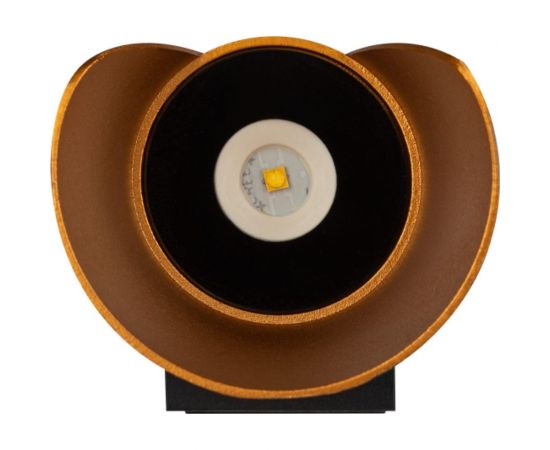 Светодиодая декоративная подсветка ЭРА WL42 BKGD 10Вт, 3500К, черный/золото, IP54, для интерьера, фасадов зданий Б0054420 – изображение 3